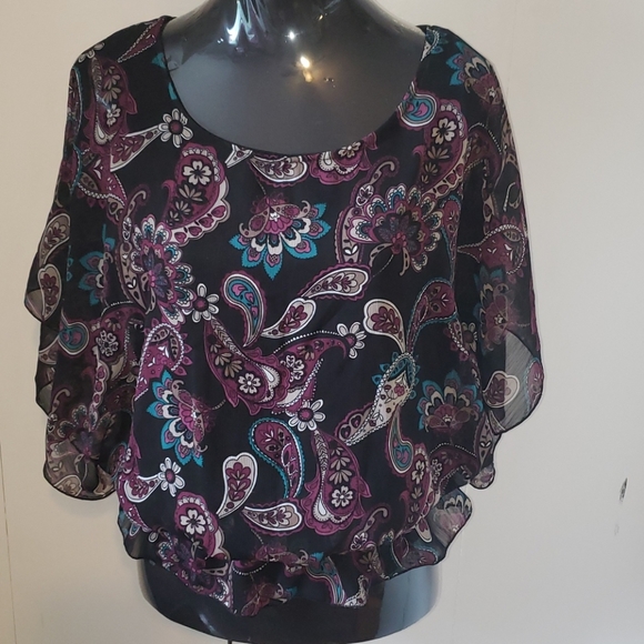 🌷2 for $30🌷 Missy B blouse fit sz S & M - Picture 1 of 6